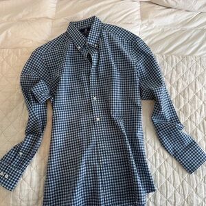 Classic Blue Gingham Men's Shirt